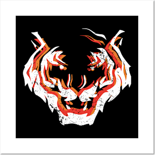 Tiger Head Posters and Art